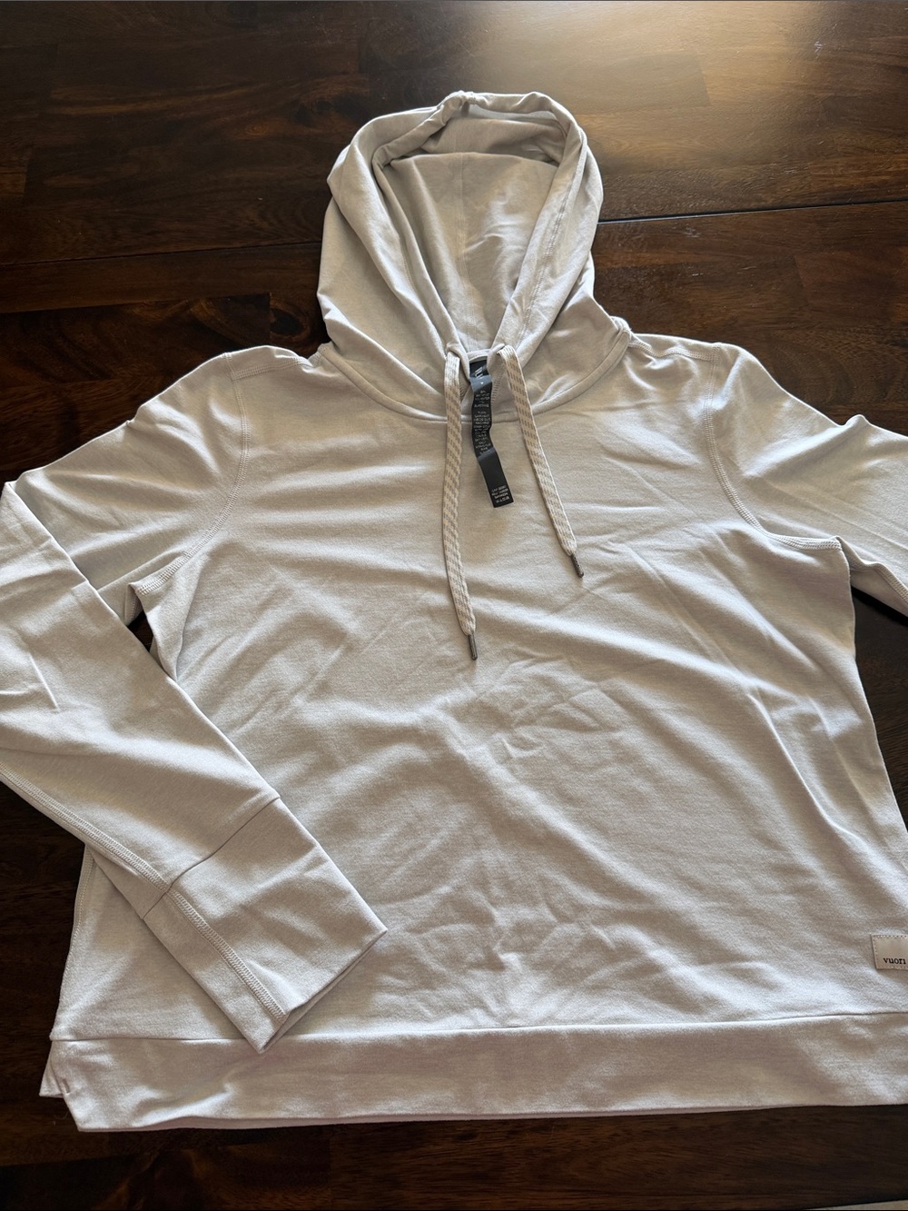 Vuori Women's Light Gray Hoodie Pullover